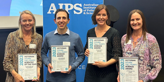 Rising above: Deakin's latest Young Tall Poppies make their mark